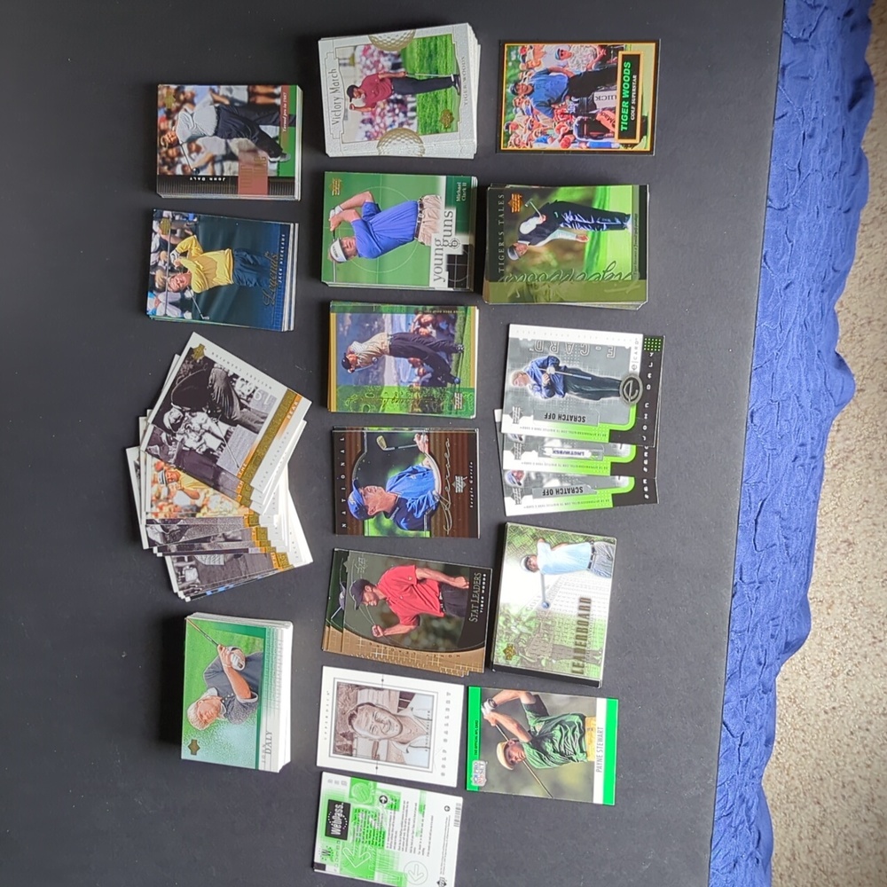 Large lot 2001 Upper Deck golf cards Tiger Woods Tiger Tales Victory Mar - Picture 3 of 16
